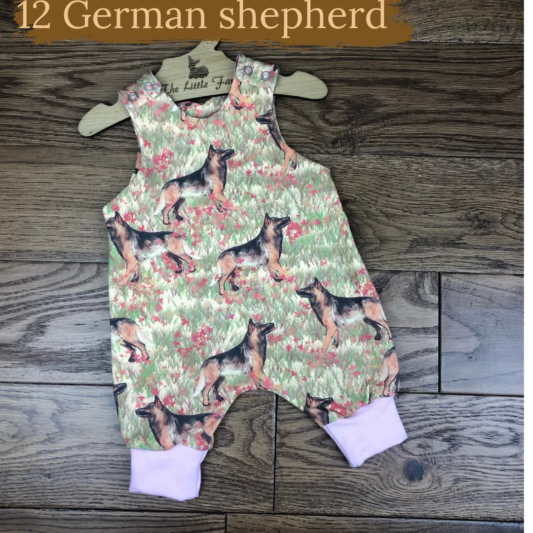 Dog Breeds Romper 0-4 years