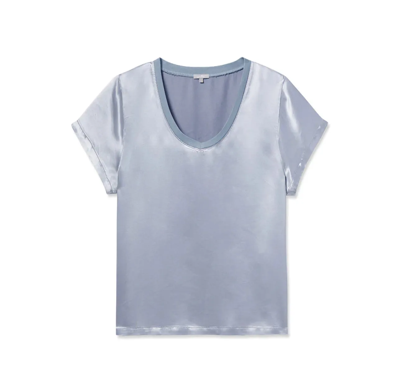 Giana Satin VNeck Tee