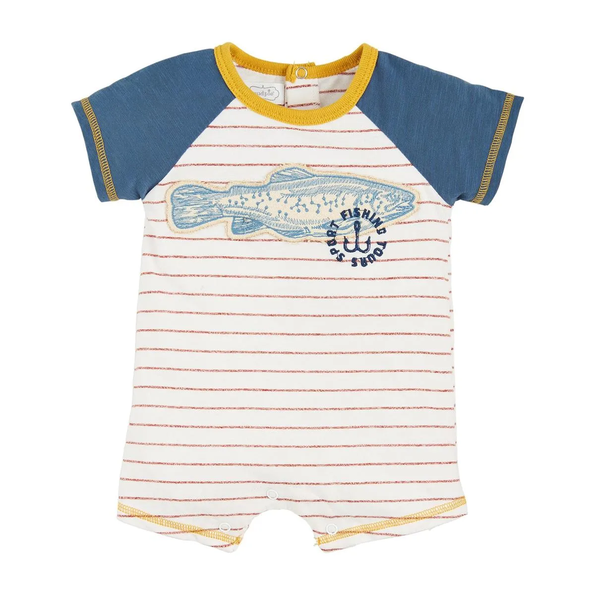 Mud Pie Vintage Fish Shortall