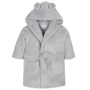 Silver Grey Super Soft Hooded Dressing Gown (6-24 Months)-18C509