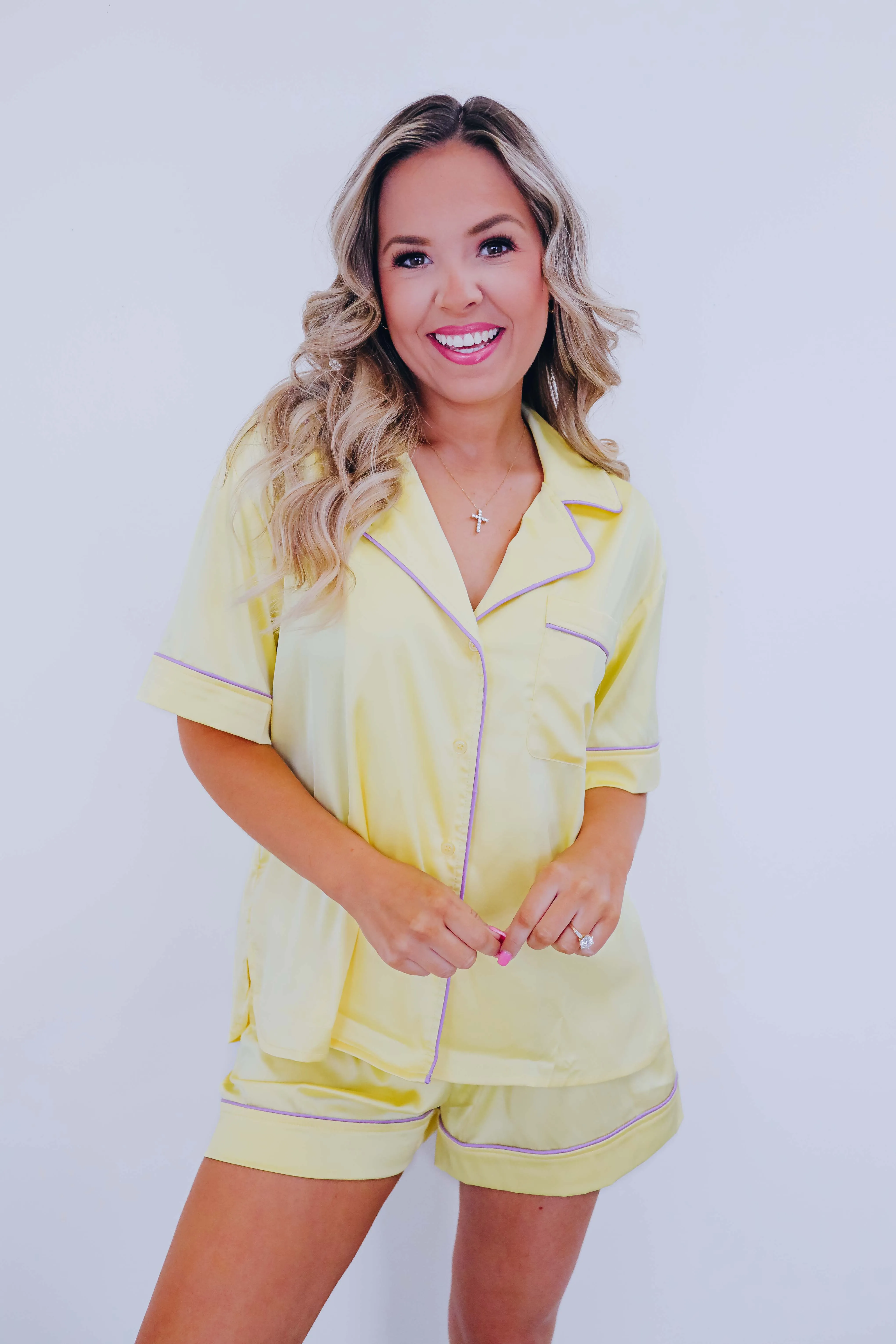 Sweet N Dreamy Satin PJ Set - 4 Colors
