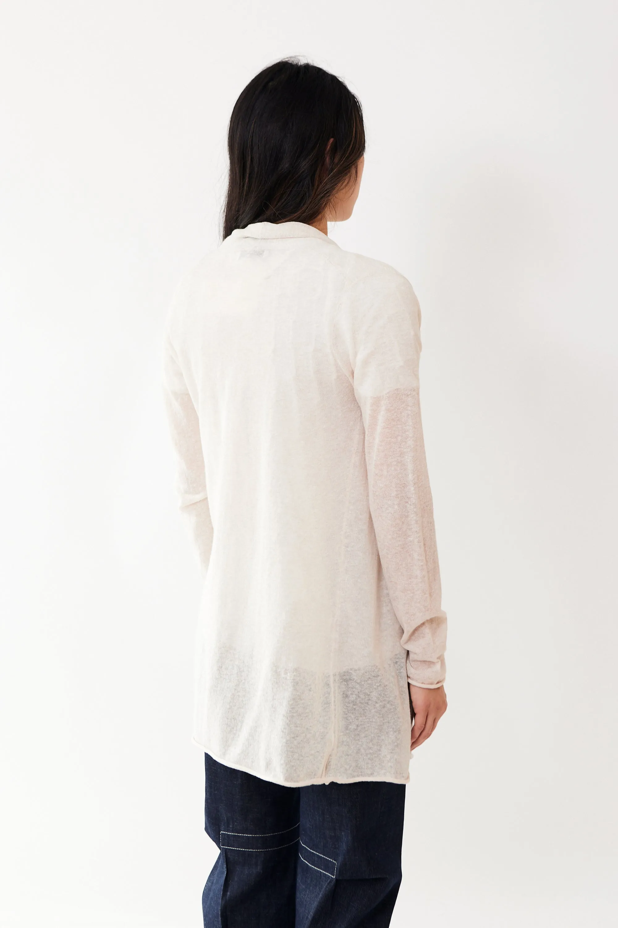 White   Warren Linen Gauze Trapeze