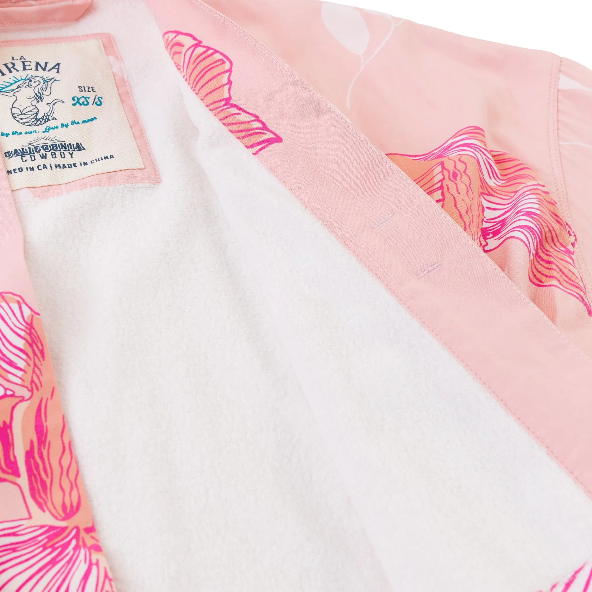 Women’s La Sirena Robe - Garibaldi Fish, Dusty Rose